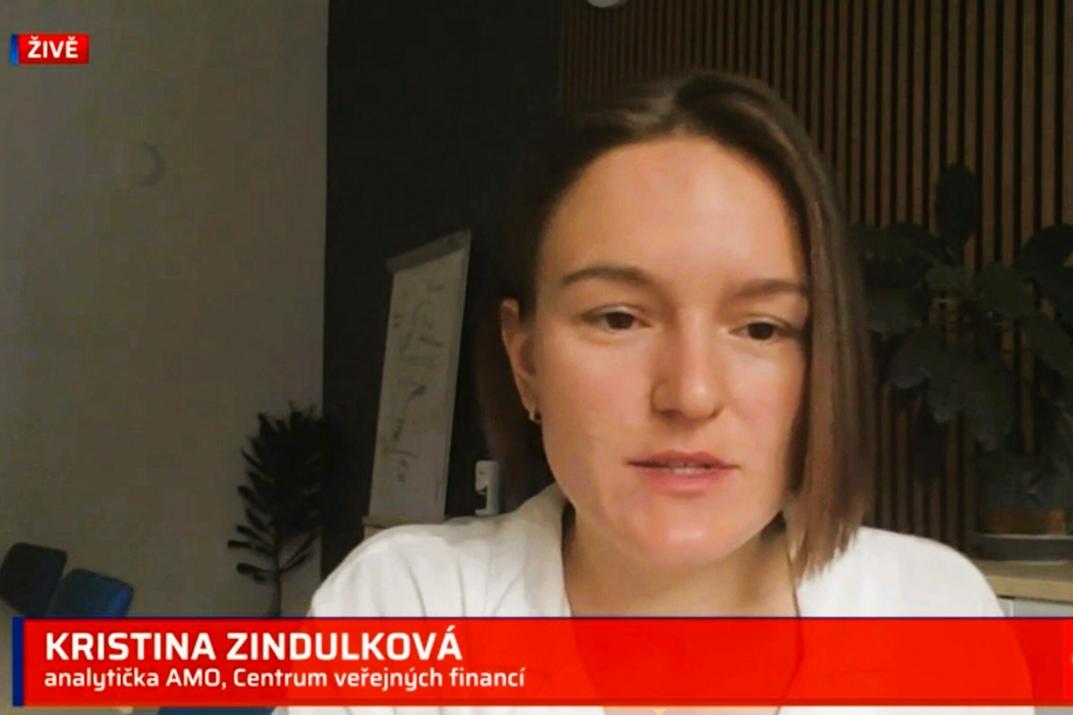 Kristina Zindulková na CNN Prima News