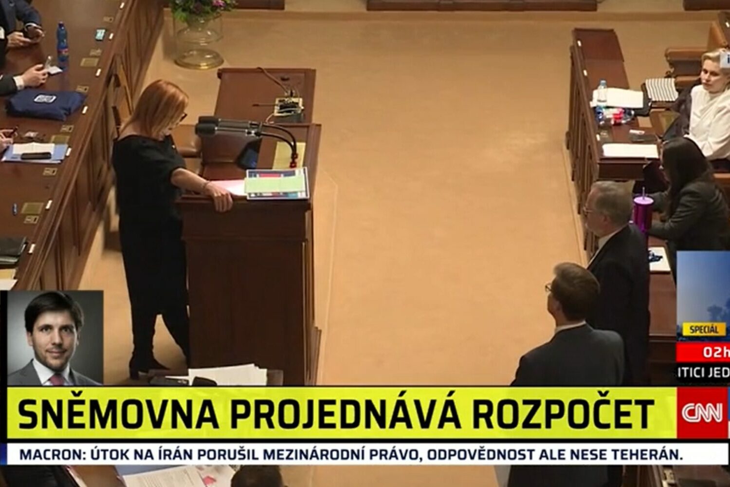 Petr Janský na CNN Prima News.